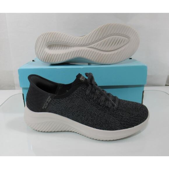 Skechers Martha Ultra Flex 3 Day Light Hands Free Slip In Sneakers Black Size 10 - Picture 7 of 9